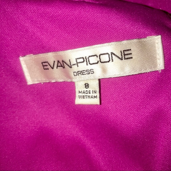 Evan Picone Silk Ruffle Midi-Dress - Picture 6 of 7